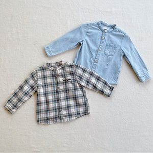 Zara | 2-Pack Button Up Long Sleeve Dress Shirts